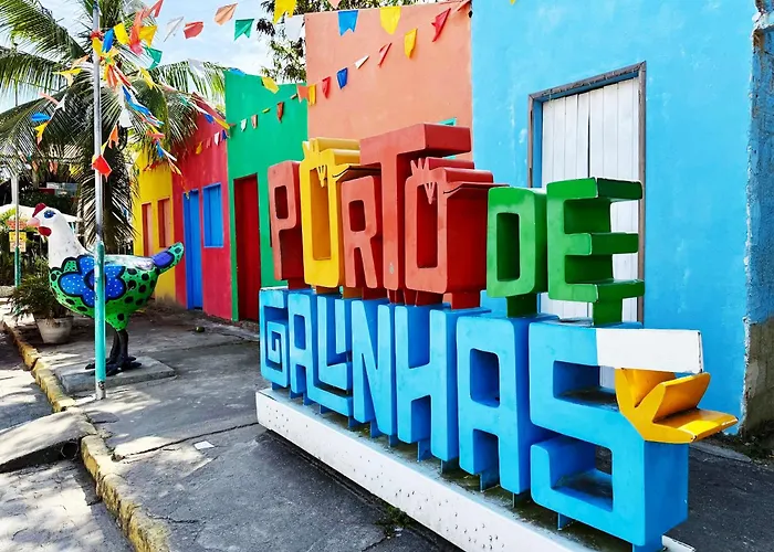 Centro De Porto De Galinhas A 50M Do Mar Com Rooftop, Piscina E Cozinha Completa